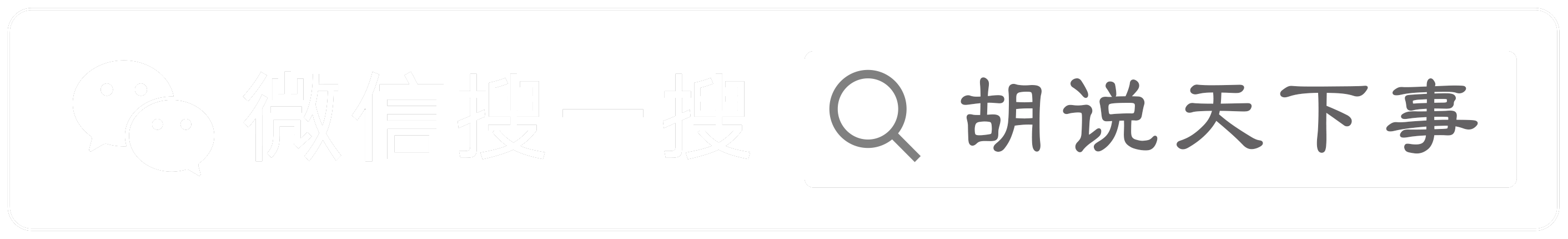微信搜一搜：胡说天下事